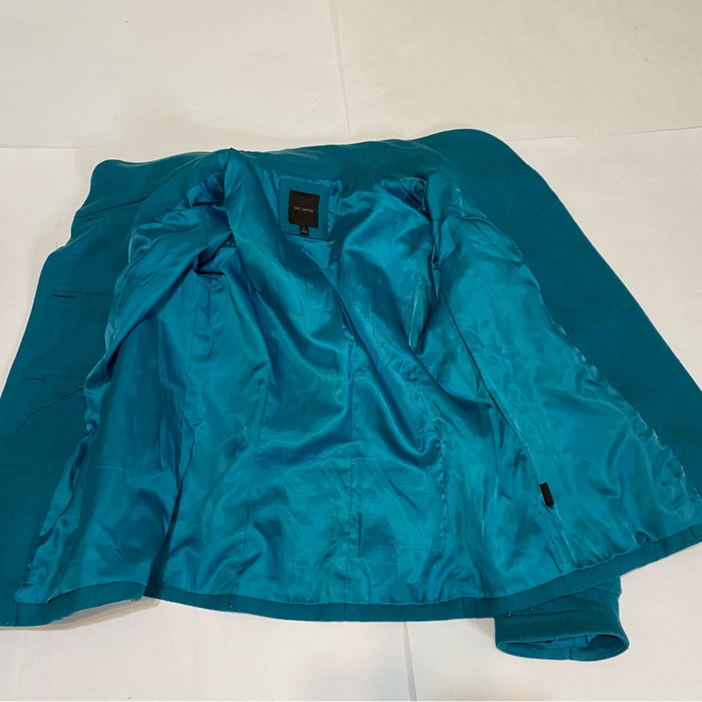 The Limited Turquoise Double-Breasted Pea Coat - Picture 16 of 16